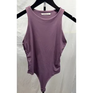 Reoria Sleeveless Racer Back Halter Neck Bodysuit Tank Tops Sz Small thumbnail 2