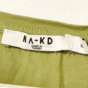 NA-KD Size XL Cotton‎ Logo Print Tshirt in Sage Green - LGREEN thumbnail 3