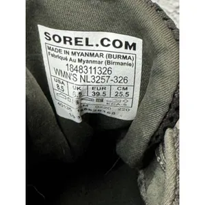 Sorel Out N About Plus Lace Sneakers | Olive Green Waterproof | Women's size 8.5 thumbnail 8