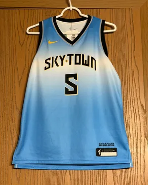 Youth Nike Angel Reese #5 WNBA Chicago Sky Rebel Edition Victory Jersey Sz Lg thumbnail 1