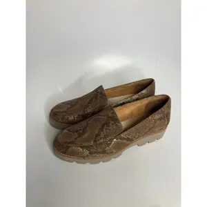 Vionic‎ Kensley Loafers Womens 6.5 Brown Snake Print Good Metallic Lug Sole thumbnail 4