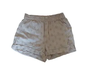 Aerie Womens Eyelet Shorts Beige Small thumbnail 1