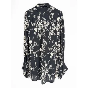 Free People Aries‎ Satin Floral Cut Out Back Mini Dress Women's L Boho Chic thumbnail 3
