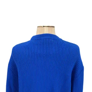 Bogner Vintage Sweater Ribbed‎ Knit Cotton Acrylic Blend Blue Size US 10 thumbnail 7