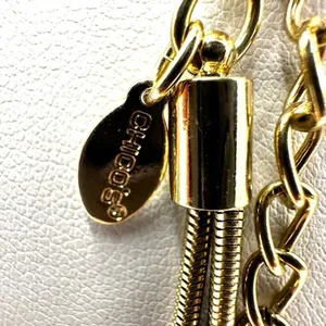 Chico’s gold tone washer beads double strand long necklace thumbnail 5