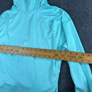 Nike‎ Running Dri-FIT Mint Green Heathered Cowl Neck Hoodie Thumbholes Womens M thumbnail 10