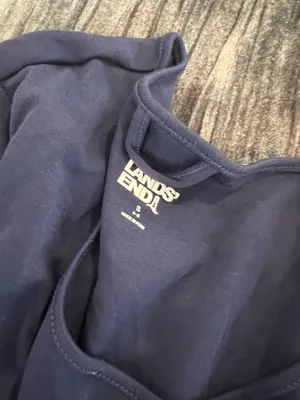 Lands' End Classic Navy Blue Nightgown Size S thumbnail 4