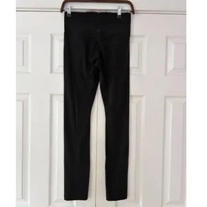 Athleta Aura Split‎ Pant Black High Waisted Front Hem Slit Leggings Womens Small thumbnail 2