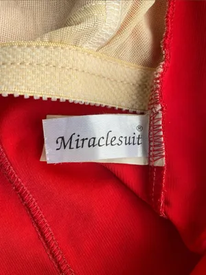 Miraclesuit Red Corset One Piece size 10 thumbnail 3