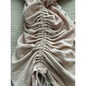 Daily Practice Anthropologie High Neck Long Sleeve Ruched Mini Dress XXS Pink‎ thumbnail 7