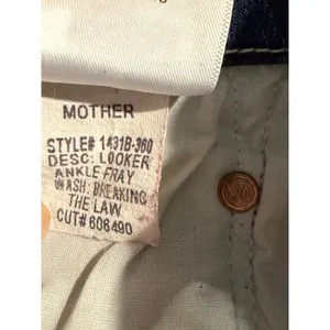 Mother Looker Ankle Chew Jeans Breaking The Law Distressed Skinny 29 thumbnail 11