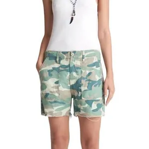 Mother Denim The Shaker Camo Crop Shorts Green Size 29 thumbnail 2