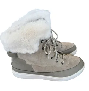 Koolaburra by UGG Ryanna Waterproof Boots Women’s 10 Dune Suede Faux Fur Winter thumbnail 1