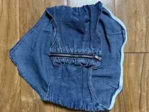 Denim Blue Strapless Bandeau Top thumbnail 1
