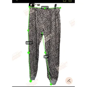 Secret Treasures Womens Leopard Print Pajama Jogger Pants Grey Tan Size M 8-10‎ thumbnail 7