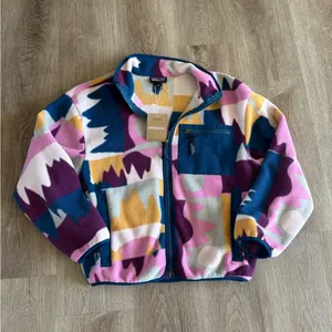 NWT Patagonia Women's Synchilla® Fleece Jacket Frontera marble pink thumbnail 7