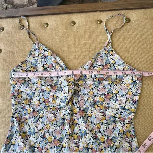Abercrombie & Fitch Twisted On the Top Floral Mini Strap Dress M thumbnail 6
