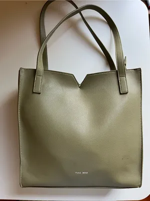 Pixie Mood Olive Tote with V-Notch Top thumbnail 1