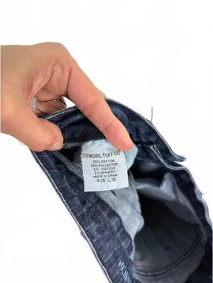 Nice Women’s Cowgirl Tuff Jean Co Size W26 L35 thumbnail 6