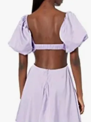 ASTR The Label Lavender Clarita mini dress backless wedding guest cocktail M thumbnail 3