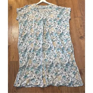 Roller rabbit Goan Forrest Jungle Print Kaftan dress coverup M/L thumbnail 13