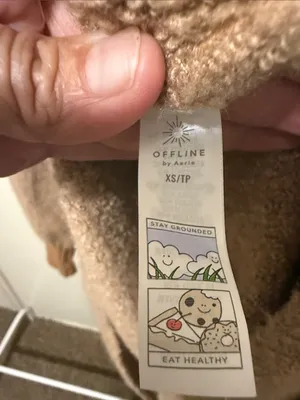 Offline by aerie XS oversized Cozy Turtleneck Bouclé Sweater in Camel thumbnail 8