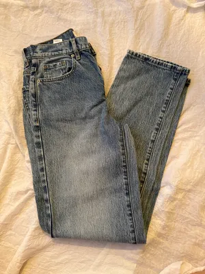 PacSun dark wash dad jeans thumbnail 1