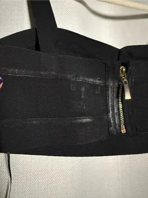 Superdown from Revolve Emilia Black Crop Bandage Bra Top Size Medium thumbnail 7