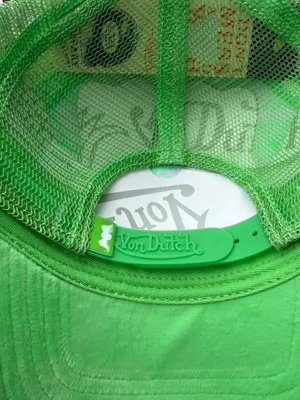 Von Dutch unisex Neon Green Trucker Hat thumbnail 3
