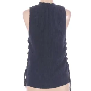 Atmosphere size 6 Navy blue side lace up sweater thumbnail 3
