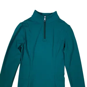 Vitality x Balance‎ Green Long Sleeve Quarter Zip Dress Stretchy Fitted Small thumbnail 2
