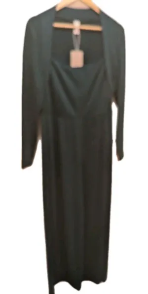 Halara jumpsuit size XL long sleeve green Wide Leg thumbnail 1
