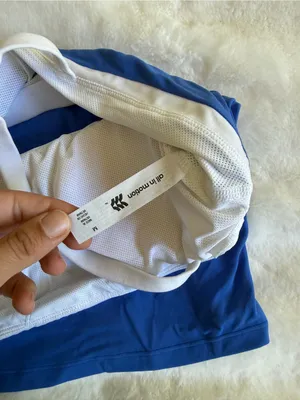 All in Motion Tank Top Blue White Size Medium thumbnail 3