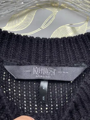 Killstar Cold Shoulder Distressed Knit Sweater Black XXL Whimsigoth Goth thumbnail 10