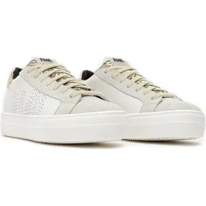 P448 Thea Gray Silver Platform Sneakers Women’s Leather EU 37 US 7 thumbnail 3