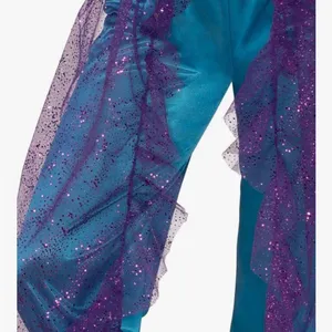 #4 Women's 2Pc Gypsy Belly Dancer 💃 Halloween 🎃 Costume Blue Purple size Medium thumbnail 3
