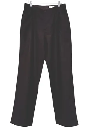 Eddie Bauer Late 90’s Dark Brown Wool High Rise Straight Leg Trousers Sz 12 thumbnail 1