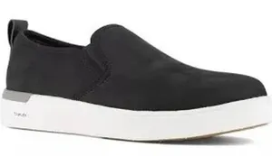 Rockport works black leather loafers slip on‎ shoes women's size 8W casual thumbnail 1