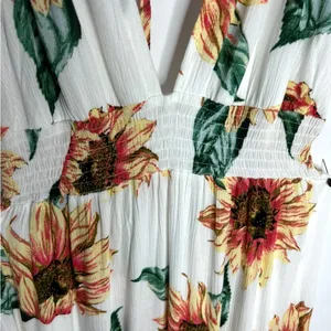 Sunflower Season Maxi Dress in white size Large. Timing brand. thumbnail 6