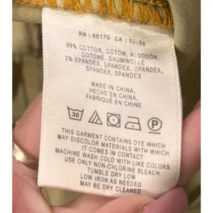 Anthropologie Pilcro And The Letterpress Wrap Green Khaki Chino Skirt Size 2 thumbnail 5