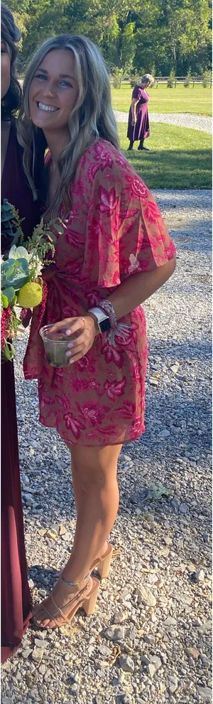 Sundae Muse Pink Floral Dress thumbnail 1