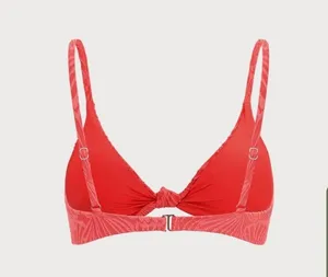 Berlook Jacquard Knot Bikini Top ONLY 43 Red Size M thumbnail 6