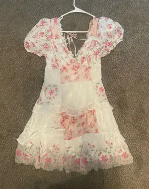 Altar’d State Pink Floral Dress thumbnail 1
