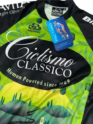 Pactimo NWT Women’s Sz XS Green Black Ciclismo Classico Short Sleeve Cycling Tee thumbnail 2