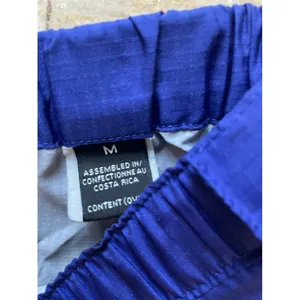 Vintage Patagonia women Blue Waterproof windbreaker Track Pants w Side Zippers M thumbnail 6