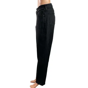 Abercrombie & Fitch 90s Straight Black Mid Rise Straight Denim Jeans Pants Sz 28 thumbnail 2