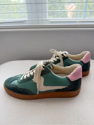 Dolce Vita Green and Pink Lace-Up Sneakers Size 7 thumbnail 2