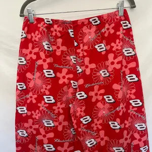 Vtg Y2K NASCAR Dale Earnhardt Jr Womens Lounge Pants Sz M Budweiser Floral #8 thumbnail 6