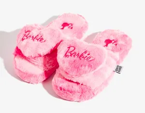 Barbie Limited Edition Fluffy Slippers NWT Size Small 5/6 thumbnail 1