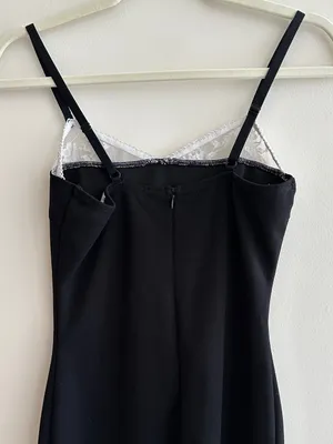 Madden Girl Black and White Bodycon Lace Trim Mini Dress, Size Medium thumbnail 15